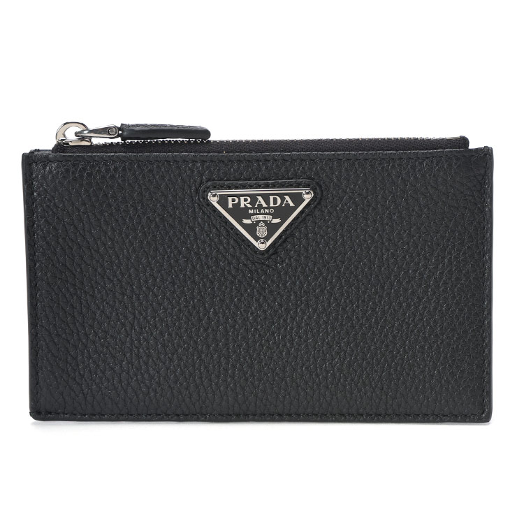 プラダ PRADA ファスナー付 ヴィッテロダイノレザー カードケース PR2MC0862E54 ブランド メンズ 男性 財布 ウォレット 小銭入れ コンパクト