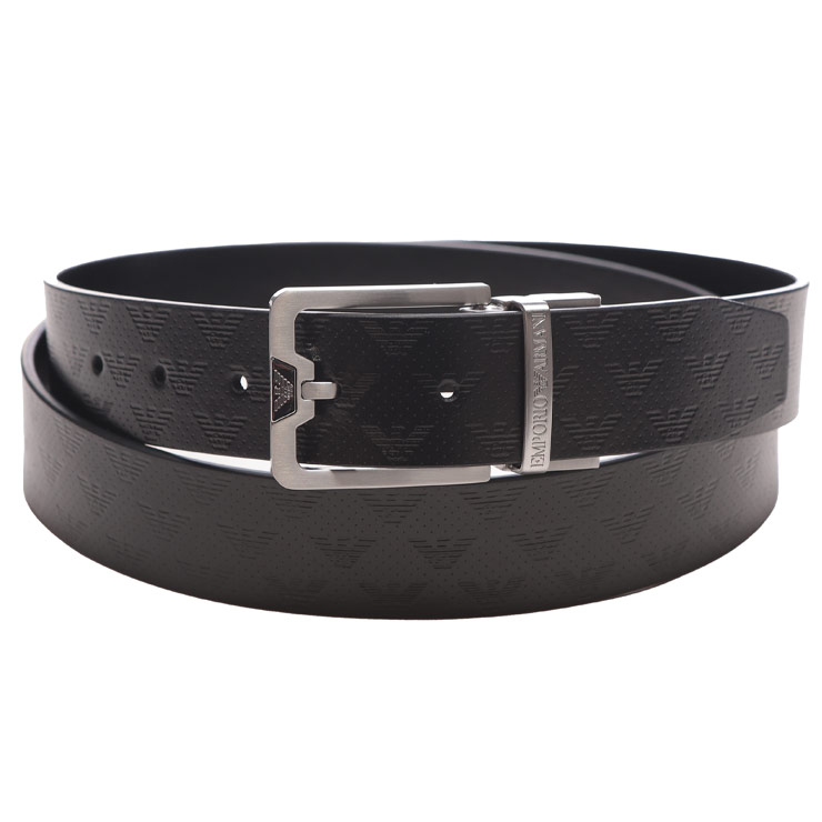 エンポリオアルマーニ EMPORIO ARMANI リバーシブル ロゴ ベルト EAY4S502Y221E ブランド メンズ 男性 ベルト ビジネス フォーマル レザー