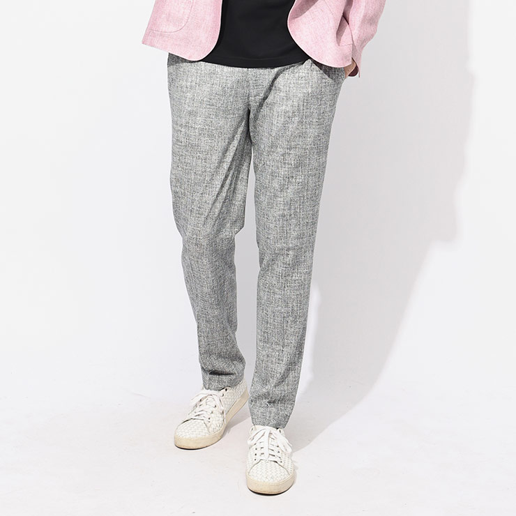 チルコロ1901 CIRCOLO 1901 ストレッチコットン メランジ ノータック パンツ CICN4745 ブランド メンズ 男性 ボトムス パンツ スラックス ニット ビジカジ