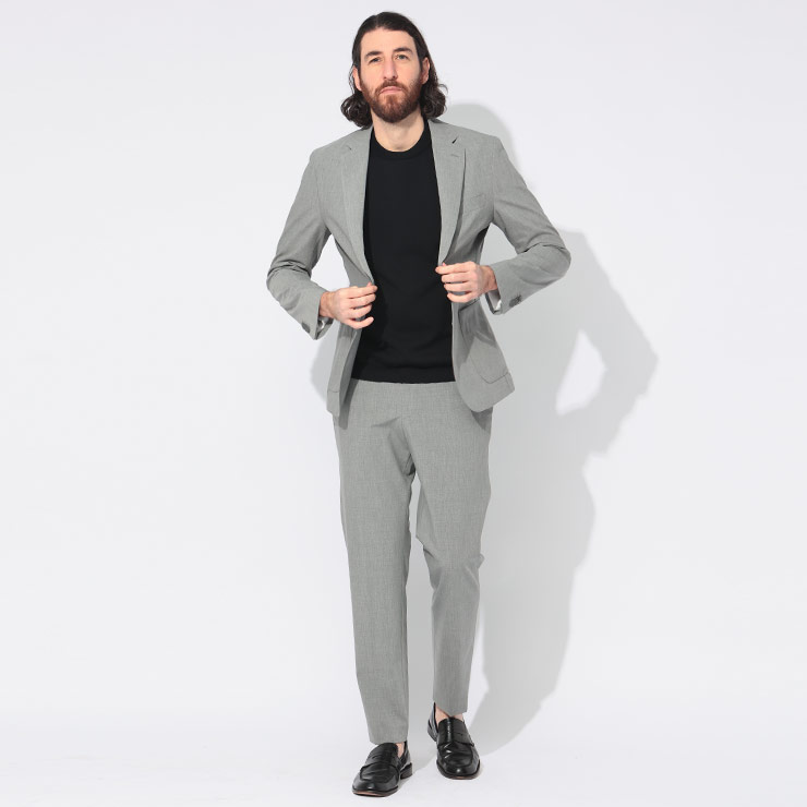 ヒューゴボス HUGO BOSS ストレッチウール シングル ノータック スーツ HBHG10269518 ブランド メンズ 男性 スーツ セットアップ ビジネス フォーマル