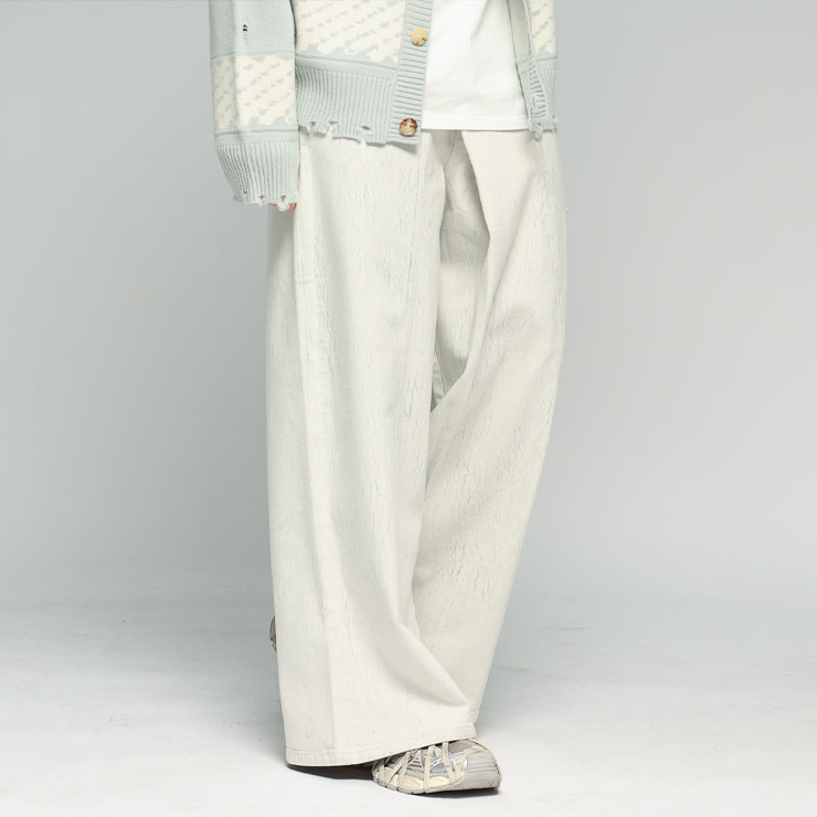 フェン・チェン・ワン Feng Chen Wang デコンストラクション ジップフライ ジーンズ FCWFUS19TR18 ブランド メンズ 男性 ボトムス ジーンズ ジーパン デニム ロングパンツ
