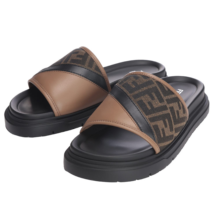 2022-23 fendi スカート　ロゴ　両サイド金具　スリット　フェンディ 楽天市場】FENDI フェンディ FF Logo Cross Slider Slippers
