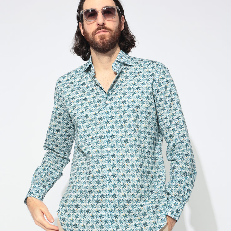楽天市場】BARBA バルバ シャツ NEW BRUNO COTTON LINEN WIDE