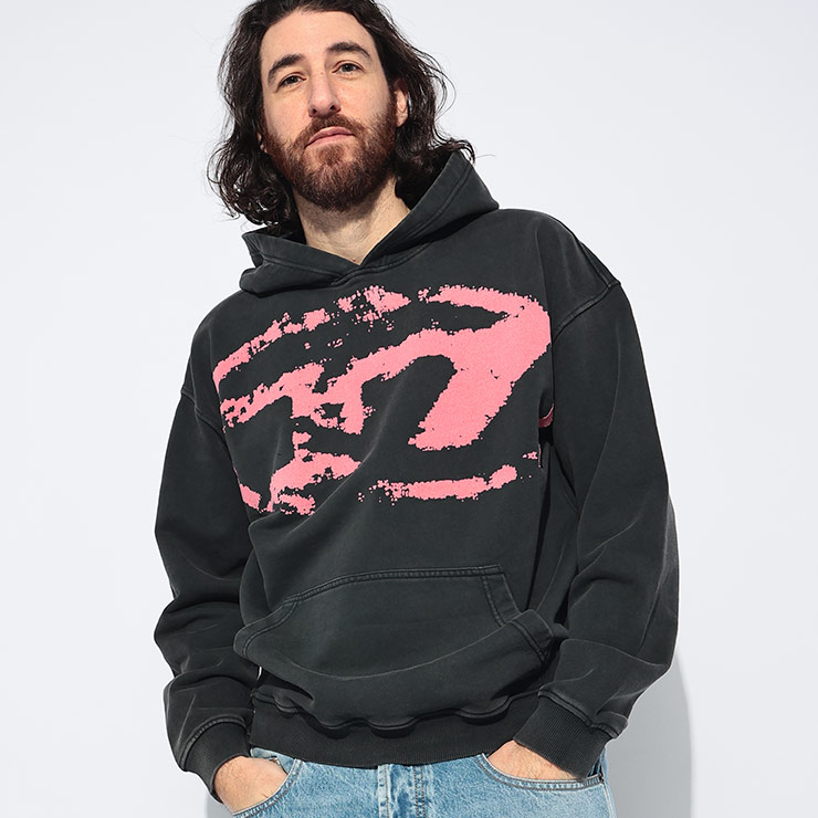 ディーゼル DIESEL ウォッシュオバールD プルオーバー パーカー DSA169130TKAC ブランド メンズ 男性 トップス パーカー フード プルパーカー スウェット