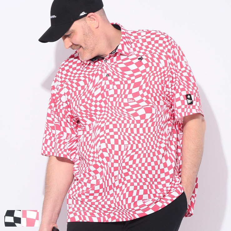 le coq sportif ルコックスポルティフ ストレッチ UVカット 総柄 半袖 ポロシャツ LG5SHSB3M 大きいサイズ メンズ トップス ポロシャツ ゴルフ スポーツ トレーニング 春 夏|メンズショップ サカゼン