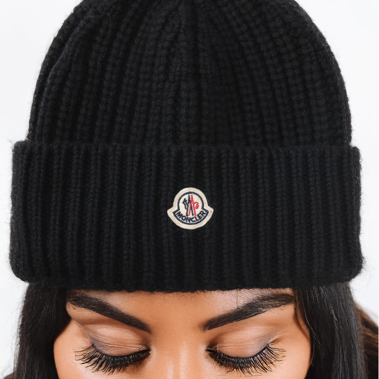 楽天市場】MONCLER モンクレール HAT ニット帽 ビーニー ニット