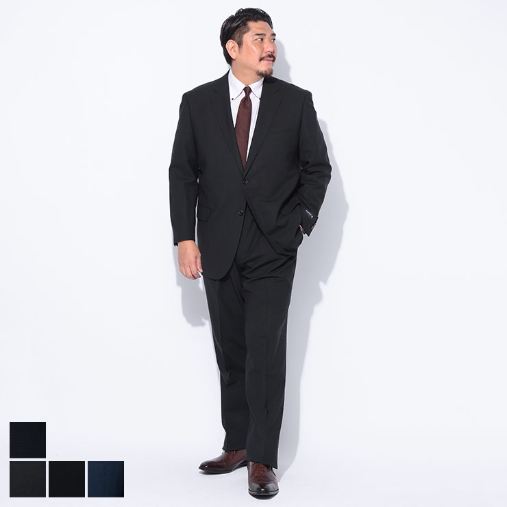 B&T CLUB ビーアンドティークラブ HYBRIDBIZ SUPER MOVE ストレッチ ウエストアジャスター シングル 2つ釦 ツーパンツ スーツ【ウエスト調整±6cm ワンタック】|メンズショップ サカゼン