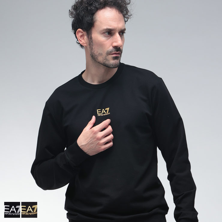 エンポリオアルマーニ スウェット トップス EMPORIO ARMANI EA7 メンズ ミニ ロゴ クルーネック 長袖 トレーナー EA78NPM30PJVRZ ブランド シンプル カジュアル 大人|メンズショップ サカゼン