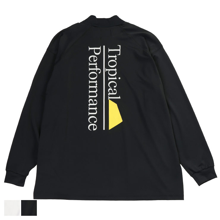 【完全別注 3L 4L 5L 6L】SALVAGE PUBLIC Kolepa サルベージパブリックコレパ 長袖 Tシャツ 3L 4L 5L 6L 大きいサイズ メンズ バックプリントサーフ モックネック 長袖 Tシャツ Surf Mockneck L/S 3L-6L ゴルフ トップス ハワイ 機能性 ホワイト ブラック