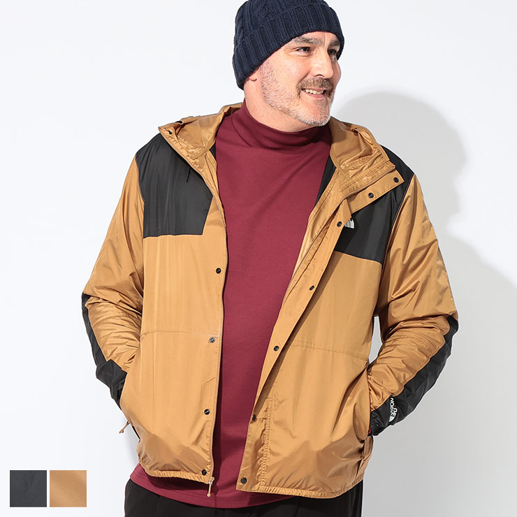 THE NORTH FACE (ザ ノースフェイス) ロゴプリント フルジップ マウンテンパーカー SEASONAL MOUNTAIN JACKET EU NF0A5IG3D22 大きいサイズ メンズ アウター ジャケット フード アウトドア レジャー 春 秋