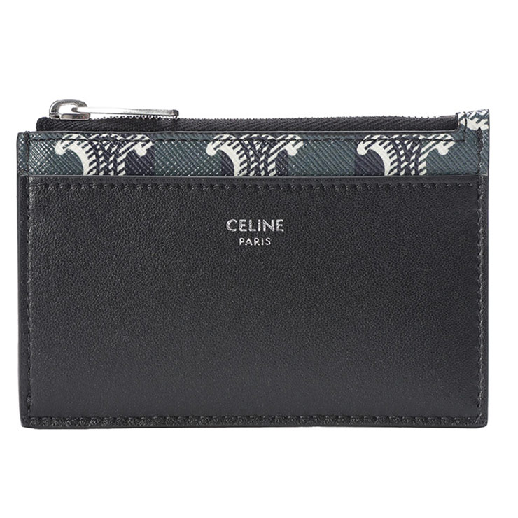 楽天市場】CELINE セリーヌ Triomphe Embossed Zipped Card Holder