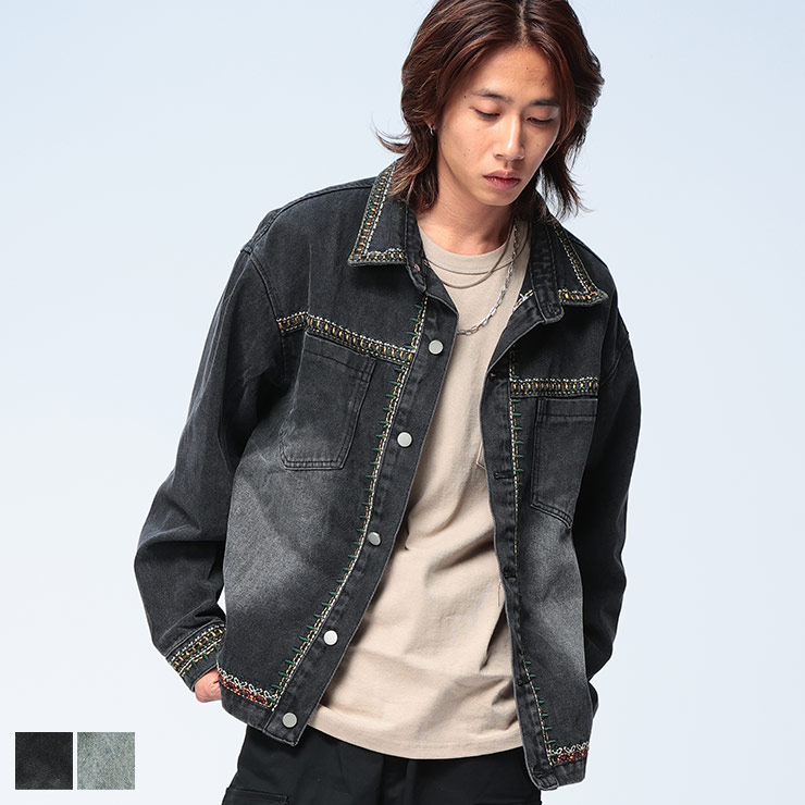 WOODENDOLL (ウッディンドール) トリミングステッチ デニム ジャケット WD25AW018 メンズ 男性 トップス アウター ジャケット ブルゾン Gジャン 秋 冬