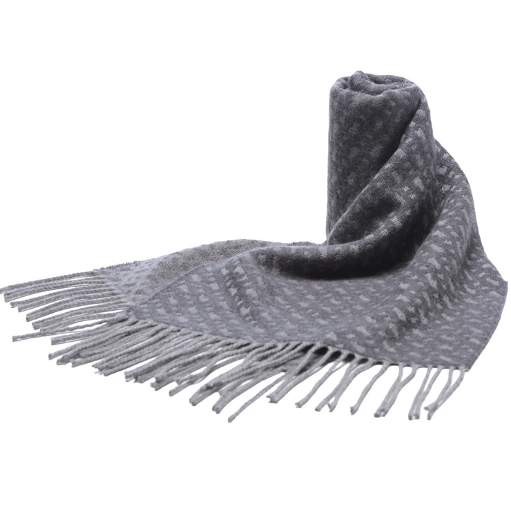 ヒューゴボス マフラー ストール HUGO BOSS メンズ BBモノグラム ロゴ ウール フリンジ マフラー HB50549851 ブランド シンプル 大人 ギフト プレゼント|メンズショップ サカゼン