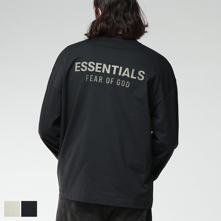 エフオージーエッセンシャルズ FOG ESSENTIALS バックロゴ クルーネック 長袖 Tシャツ ES125SP2542 ブランド メンズ 男性 トップス Tシャツ ロンT コットン 秋 冬