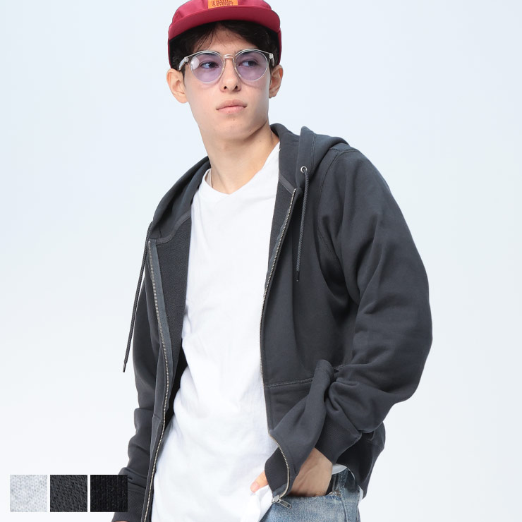 Goodwear (グッドウェア) USAコットン レギュラーシルエット フルジップ パーカー 2W765229D12 メンズ 男性 トップス パーカー フード ジップ スウェット 秋 冬