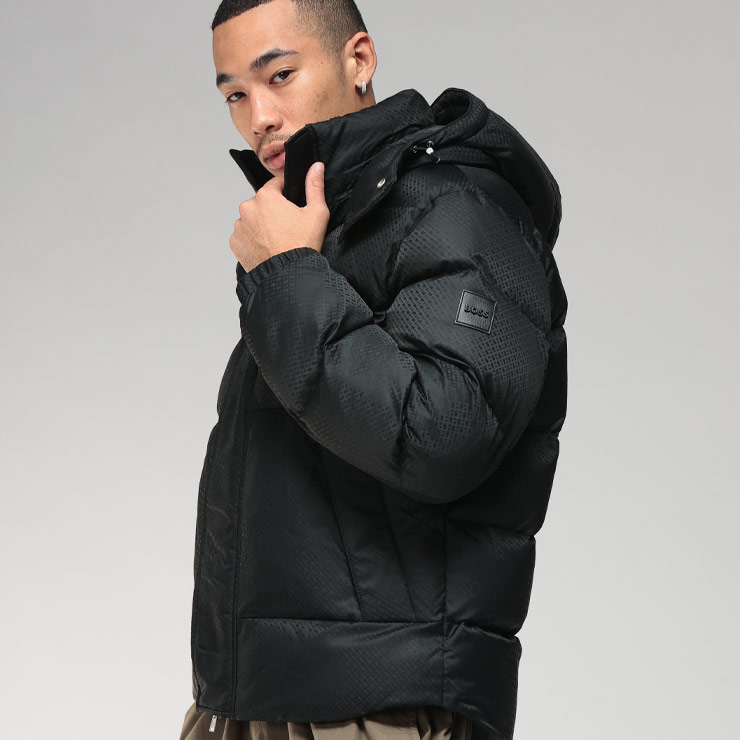 楽天市場】HUGO BOSS ヒューゴボス 中綿ジャケット BLACK 50505792