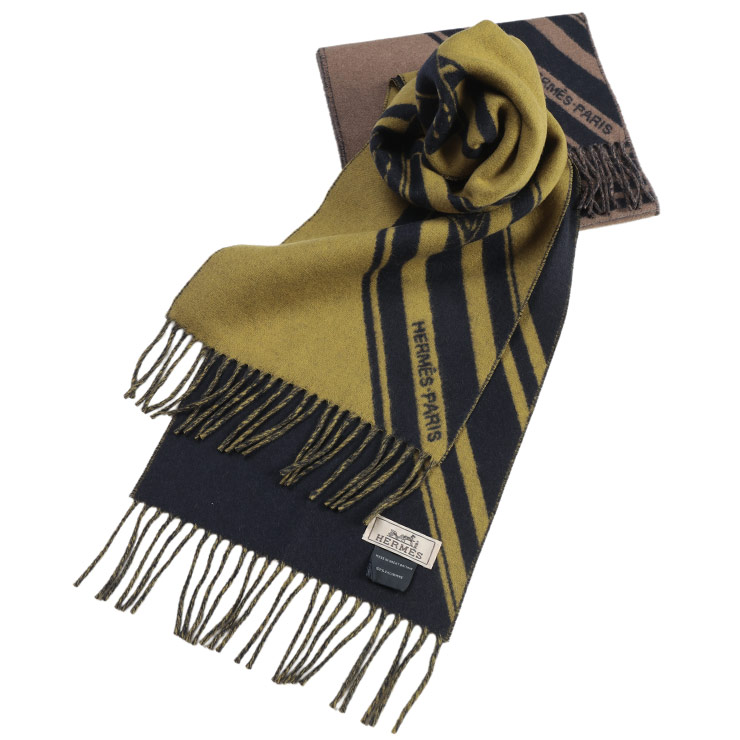 楽天市場】エルメス マフラー クリック・セ・ヌエ ネイビー フリンジ