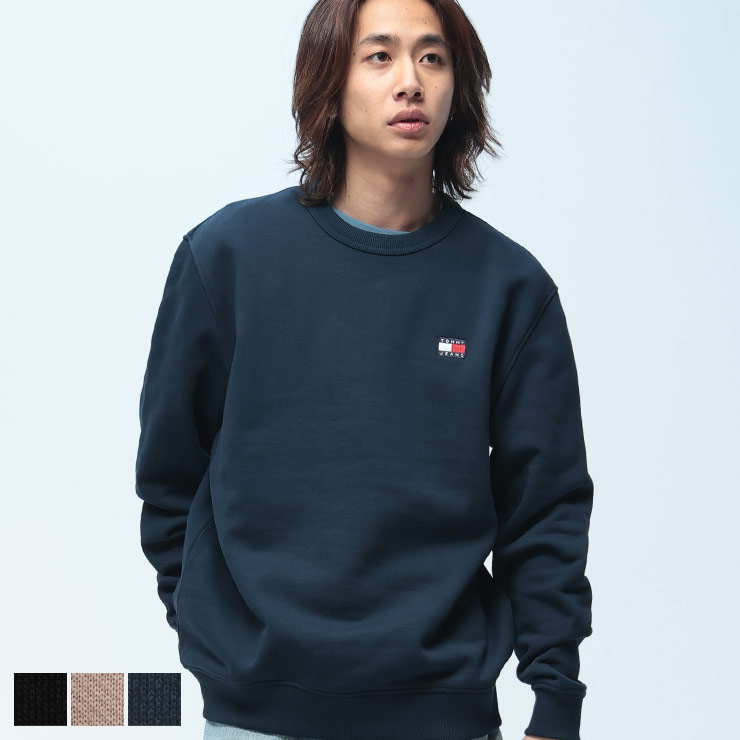 TOMMY JEANS トミージーンズ 裏起毛 トレーナー 長袖 クルーネック プルオーバー トップス スウェット シンプル ベーシック 秋 冬 DM0DM20660｜メンズショップ サカゼン