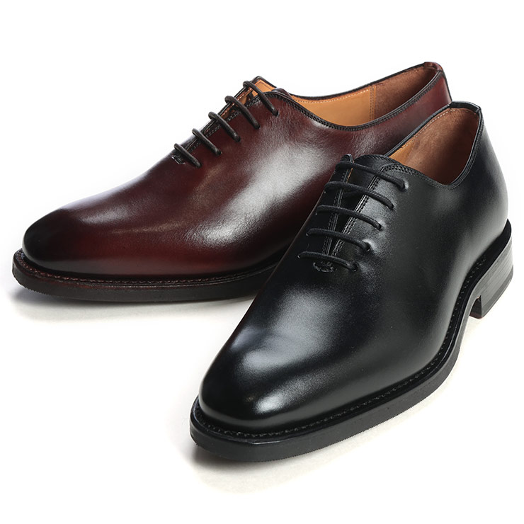 コードウェイナー メンズ シューズ Cordwainer レザー プレーントゥ レースアップ 本革 ビジネスシューズ CWBOND4WELLS226 ブランド 革靴 ブラック ダークブラウン|メンズショップ サカゼン