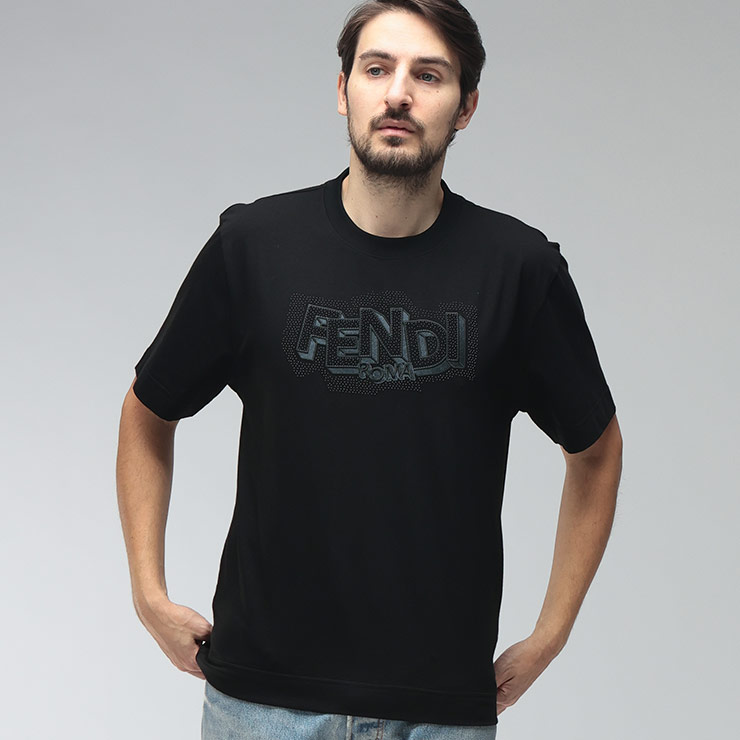 楽天市場】フェンディ FENDI Tシャツ メンズ 半袖 カットソー 2色展開