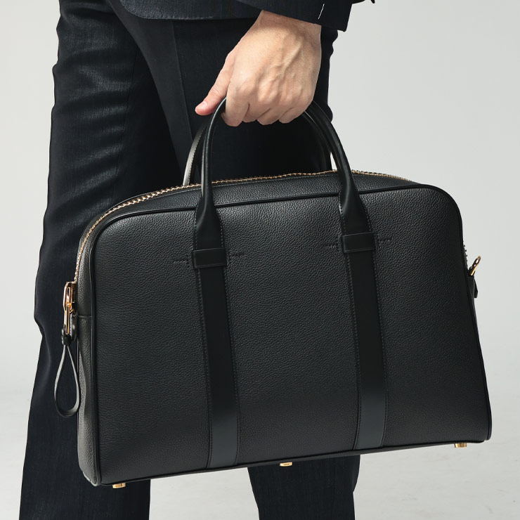 トムフォード メンズ バッグ TOM FORD レザー 本革 3way ビジネスバッグ ショルダー ビッグジップ ブリーフケース TFH0364LCL213G ブランド 鞄 ブラック