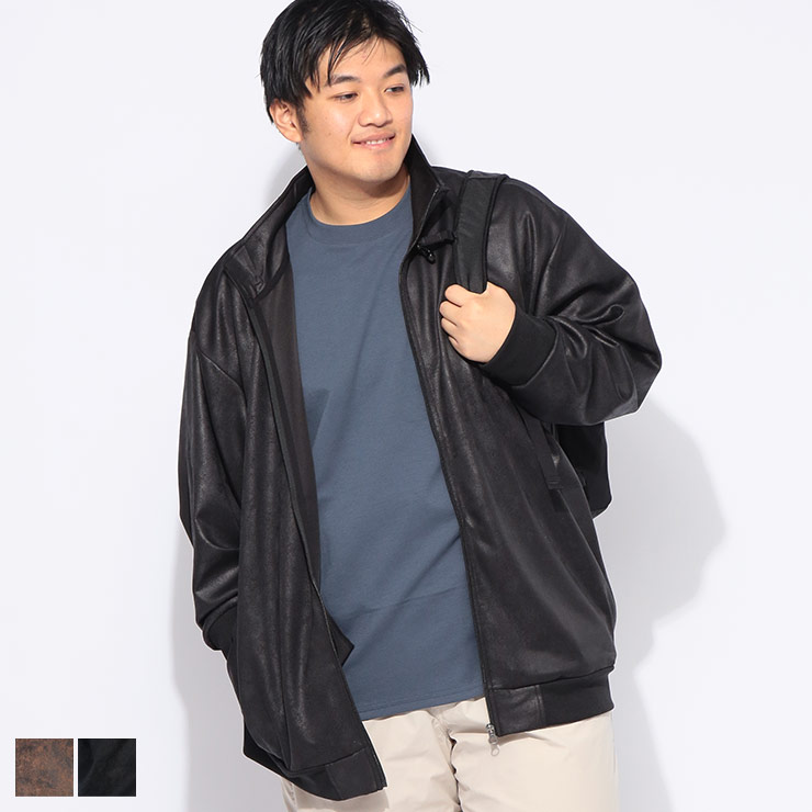 ジャケット メンズ 大きいサイズ フルジップ スタンド ブルゾン アウター ジップ 春 秋 LOUIS CHAVLON (ルイシャブロン) 61604123