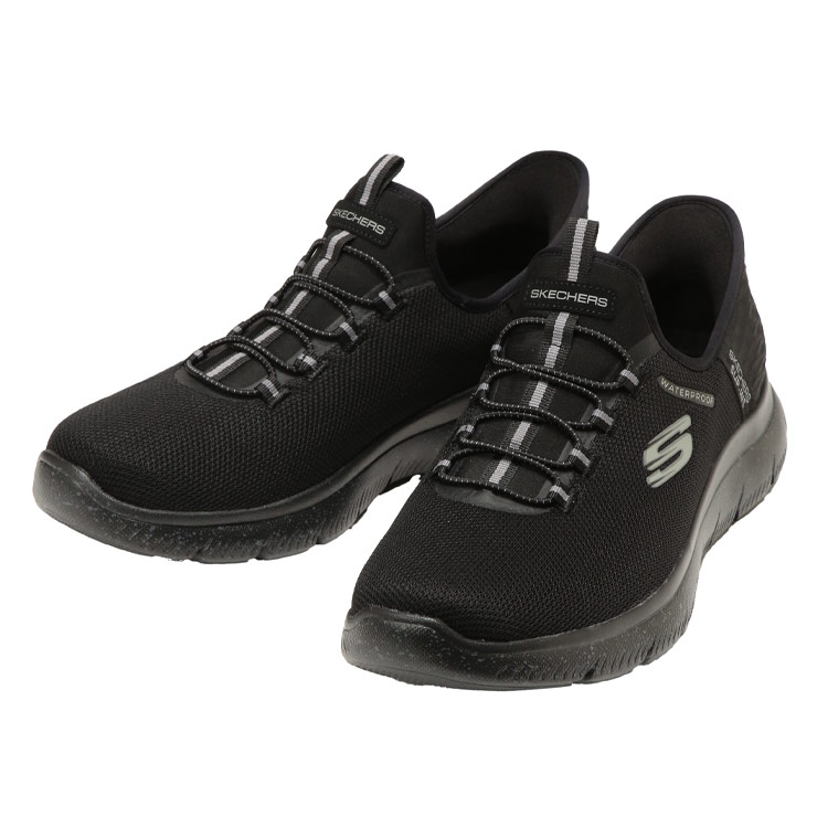 スニーカー メンズ 大きいサイズ メッシュ スリップイン WATERPROOF SUMMITS 靴 シューズ スリッポン ローカット スポーツ SKECHERS (スケッチャーズ) 232962WBBK