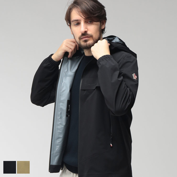 モンクレール メンズ ジャケット MONCLER ロゴ フルジップ ナイロン パーカーMONCLER GRENOBLE SHIPTON シプトン MCGNSHIPTON6 ブランド アウター ブラック ベージュ|メンズショップ サカゼン