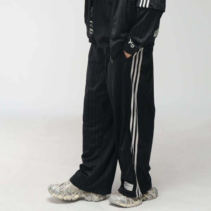 ワイスリー Y-3 メンズ トラックパンツ ストライプ サイド釦スリット ジャージ BASKETBALL Y3KQ9716 ブランド ボトムス パンツ スポーツ