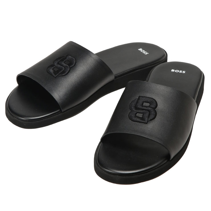 ヒューゴボス HUGO BOSS メンズ サンダル 合成皮革 スライドサンダル DOUBLE B モノグラム HB50563148 ブランド 靴 シューズ 春 夏｜メンズショップ サカゼン