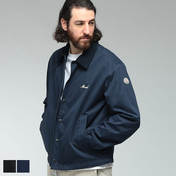 モンクレール MONCLER メンズ ナイロンジャケット MCARINELL6ロゴ ボタンジップ ブルゾン ブランド アウター 襟付き 春 秋｜メンズショップ サカゼン