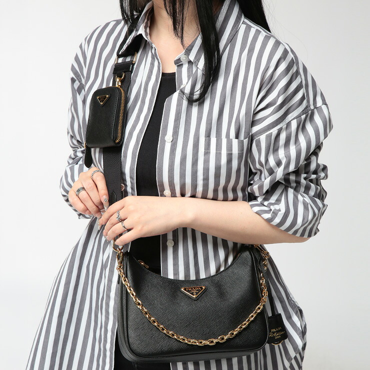 プラダ レディース ショルダーバッグ PRADA Re-Edition 2005 サフィアーノレザー バッグ PRL1BH204VV2P ブランド 鞄 バッグ ハンドバッグ ミニバッグ コンパクト｜メンズショップ サカゼン