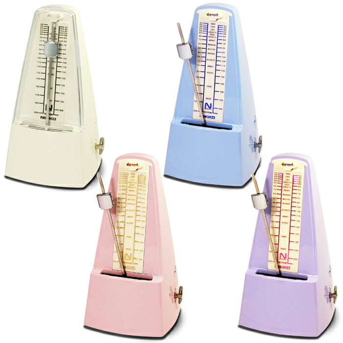 【楽天市場】ニッコーメトロノームスタンダードlight アイボリー ピンク ラベンダー アクアマリン【名古屋のピアノ専門店】：名古屋のピアノ