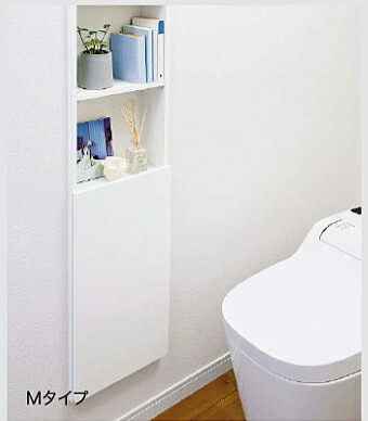 楽天市場】南海プライウッド 壁厚ニッチ収納サニタ トイレ収納ボックス