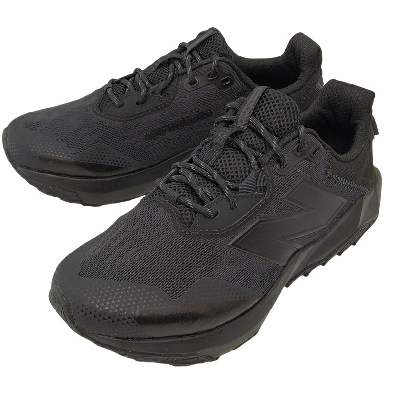 NEW BALANCE ニュー平衡にする DynaSoft Nitrel v6 メンズスニーカー ダイナソフト ナイトレル 黒いこと(LF6) トレランシューズ 紐靴 トレイル駈けっくら トレッキングシューズ 軽山登り靴 4E 幅ひろい 定番模範例 MTNTR