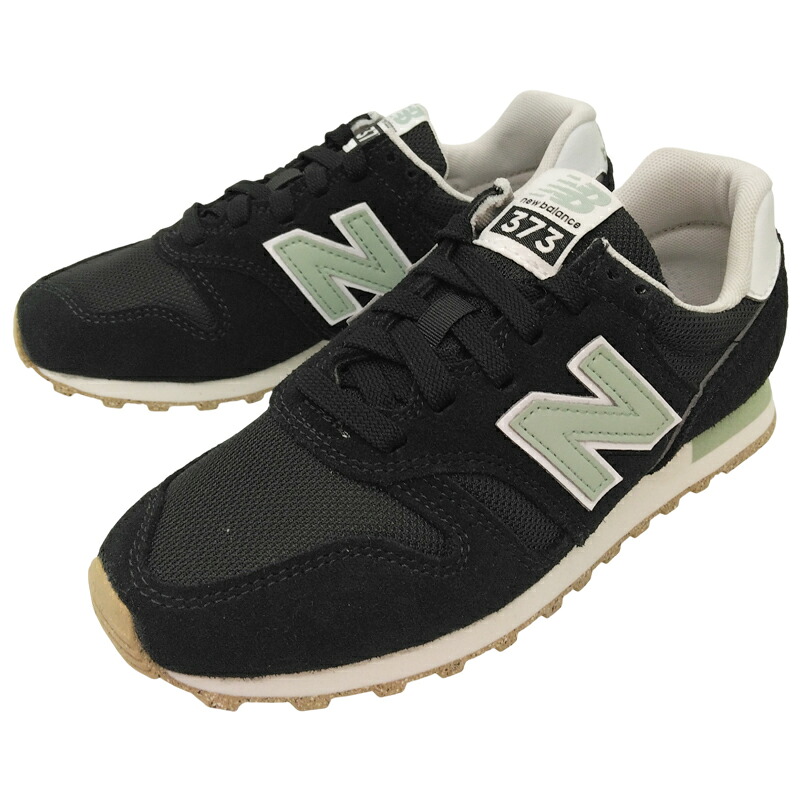 NEW BALANCE ニューバランス WL373 レディース ローカットスニーカー ブラック/ブルー(XB2) カジュアルシューズ ジュニア 紐靴 普段履き ランニングスタイル 軽量 スエード メッシュ クッション性 新色 2025年秋冬モデル