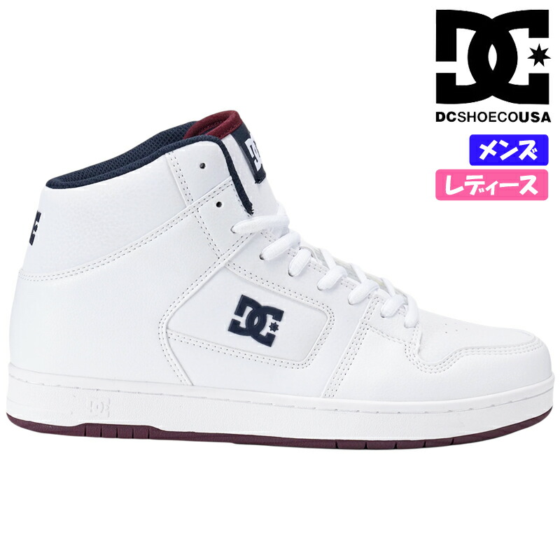 DC SHOES ディーシー MANTECA 4 HI SE SN レディース メンズ ユニセックス ハイカットスニーカー 紐靴 ストリート カジュアル スケボーシューズ 2026年春夏モデル マンテカ ホワイト/レッド/ネイビー(WRY) DM262301