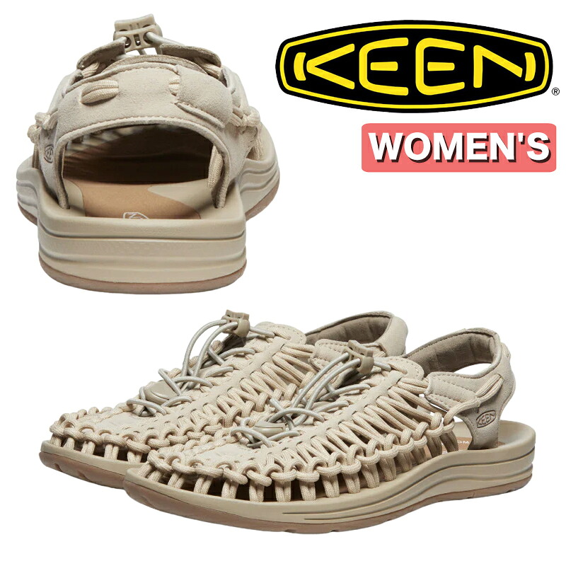 KEEN キーン UNEEK ユニーク 1027445 レディース リラックスシューズ Safari/Safari サンダル スライドスニーカー ラウンドコード カジュアルシューズ 軽量 フットベッド 快適 通気性 次世代スニーカー｜シューズショップ　Ｍ-Ｓｔａｒ