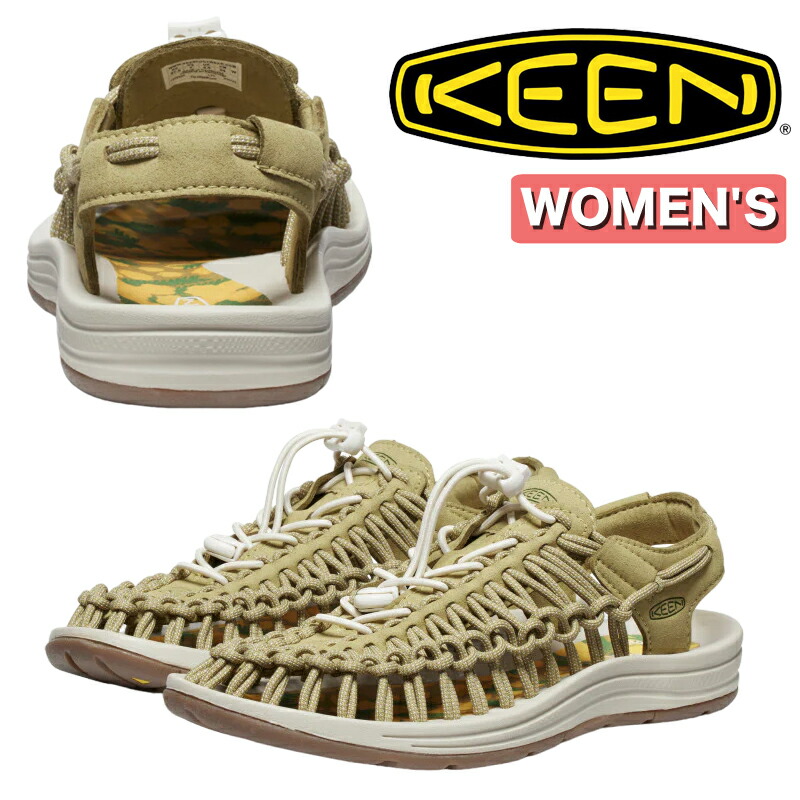 KEEN キーン UNEEK ユニーク 1028868 レディース リラックスシューズ Mimosa2 サンダル スライドスニーカー ラウンドコード カジュアルシューズ 軽量 フットベッド 快適 通気性 次世代スニーカー