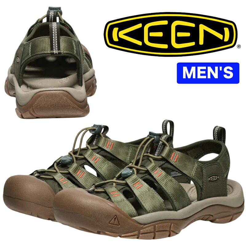 KEEN キーン NEWPORT H2 ニューポート エイチツー 1030135 メンズ ハイブリットサンダル Winter Moss/Chevron 人気No.1 水陸両用サンダル 高機能 キャンプシューズ アウトドア ウィンターモス オールシーズン