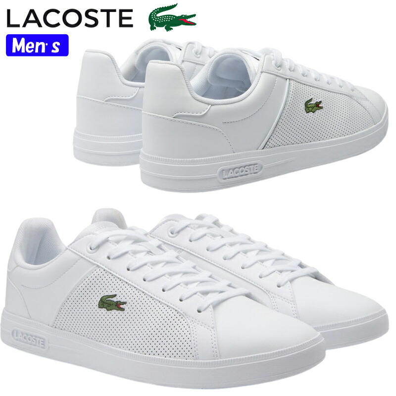 LACOSTE ラコステ LITE BASE 224 1 SMA メンズ ローカットスニーカー 48SMA0113 ホワイト/ホワイト(21G) スポーツカジュアル WHITE 紐靴 レースアップ 普段履き スポーティ ライトベース