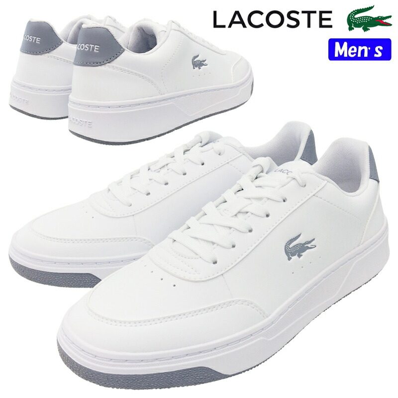LACOSTE ラコステ COURT PRO 225 2 SMA メンズ ローカットスニーカー 50SMA0074 白いこと/薄墨色(081) 心地好い 合皮 WHITE 紐靴 スピード競技引き上げる 普段履き 分かりやすい