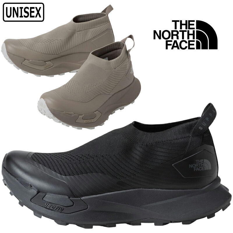 THE NORTH FACE ザ・ノース・フェイス ベクティブ サプル NF52643 メンズ レディース スリッポン スニーカー ユニセックス 通気性 クッション性 軽量 防滑 タウンユース ブラック マッシュルーム