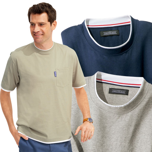 楽天市場】綿100％ 汗染み防止 エチケットTシャツ 同サイズ3色組