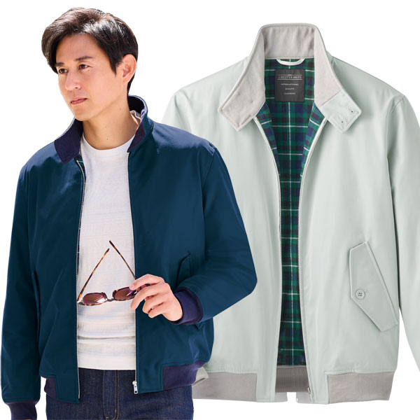 楽天市場】はっ水スイングトップ ブルゾン 便利な内ポケット 袖口衿裏