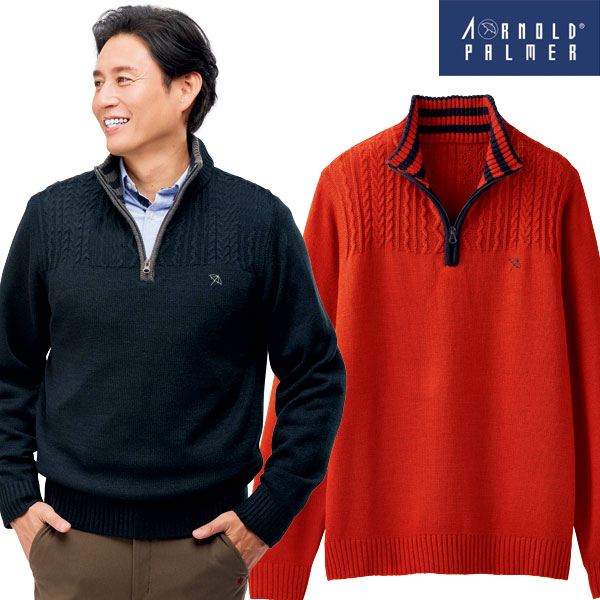 アーノルドパーマー　ジップアップトレーナー アーノルド パーマー＞着回し自在！ハーフジップトレーナー - ベルーナ