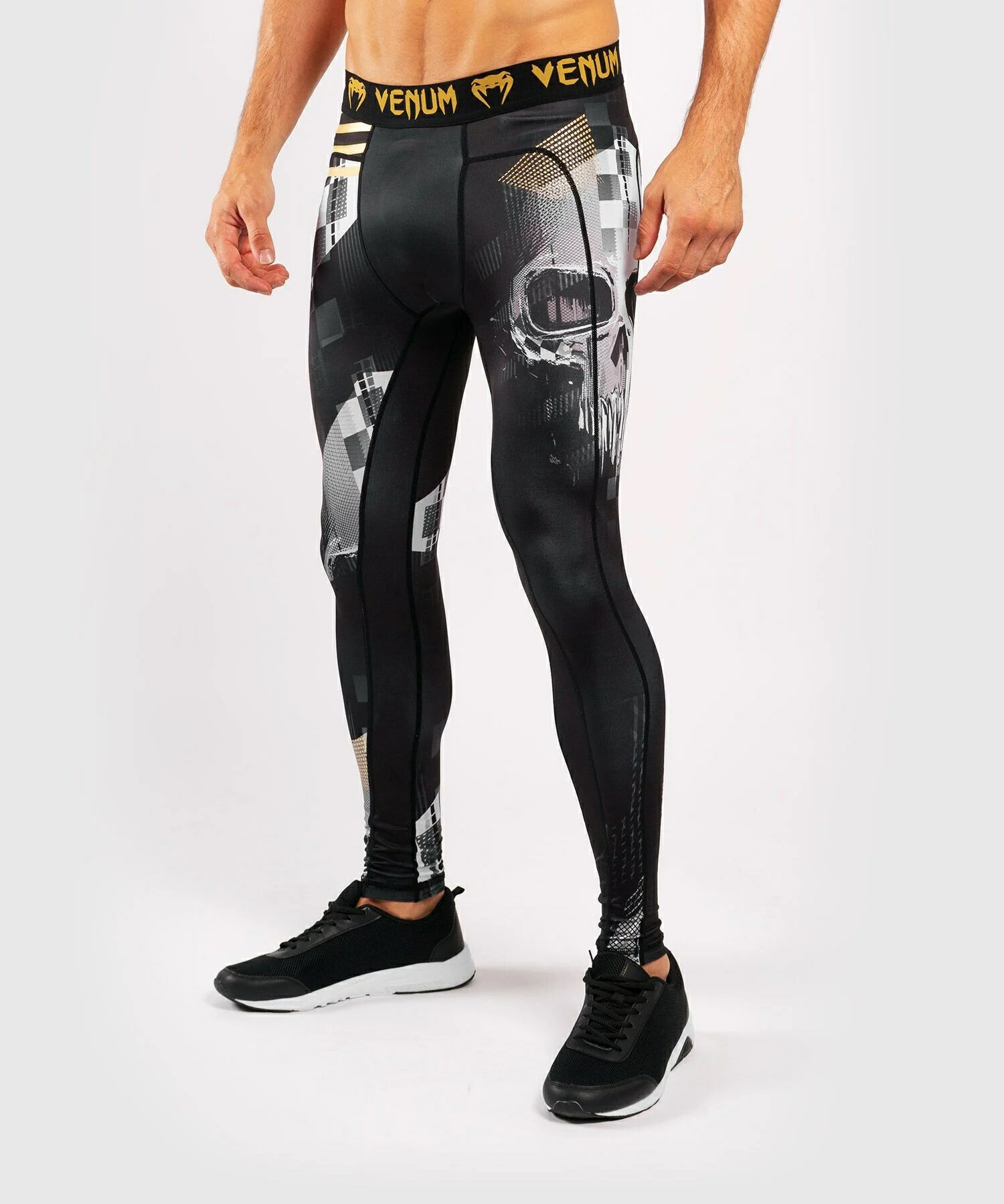 卸直営 VENUM コンプレッションウェア ロングパンツ SKULL TIGHTS ラッシュガード 吸汗速乾 フィットタイプ ワークアウト  トレーニング 送料無料 novomont.si