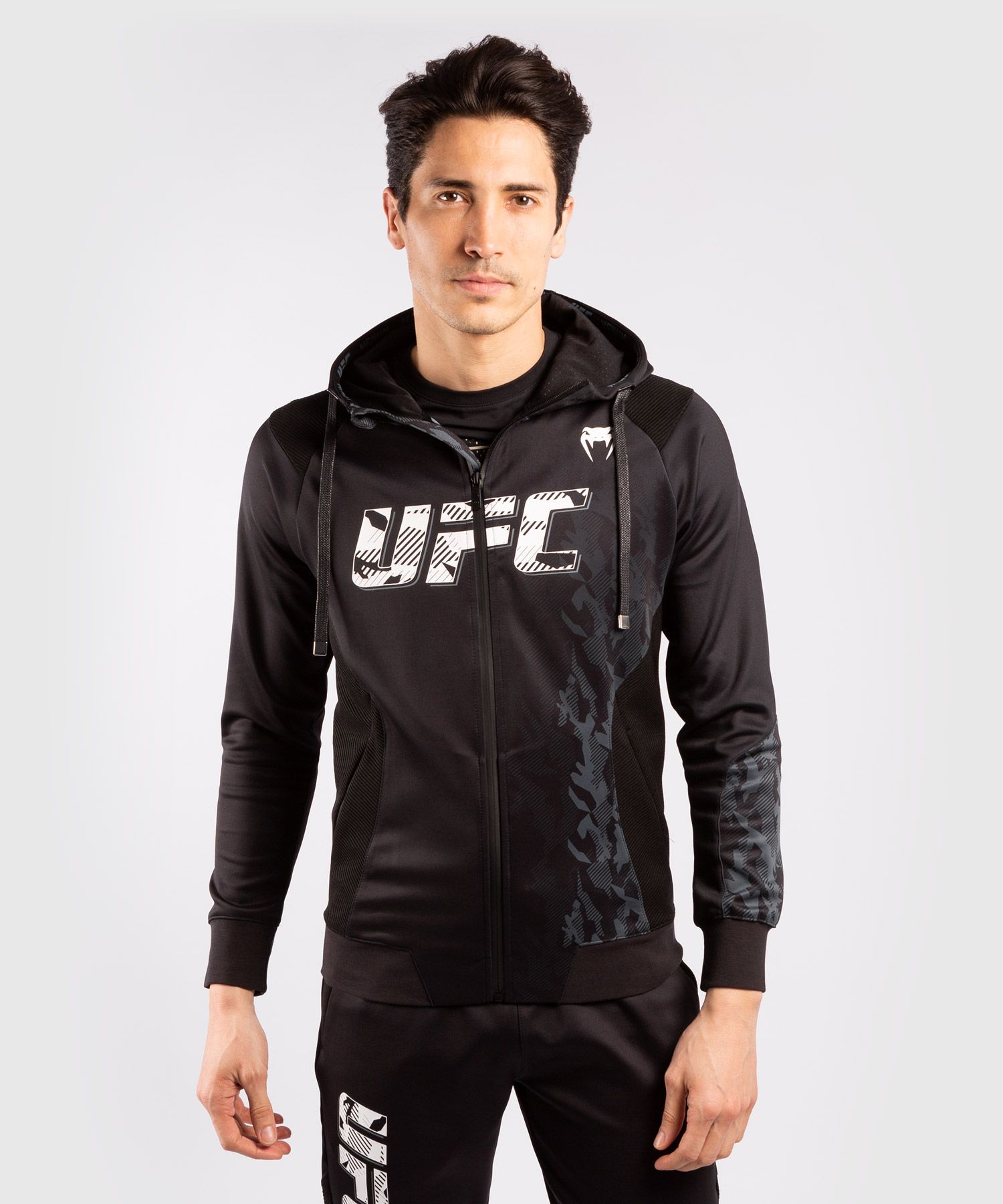 パーカー 今日の超目玉 フーディー Hoodie Zip Men S Week Fight Authentic Venum Ufc ジップアップパーカー Venum メンズ 送料無料 長袖パーカー Zipパーカー スウェットパーカー