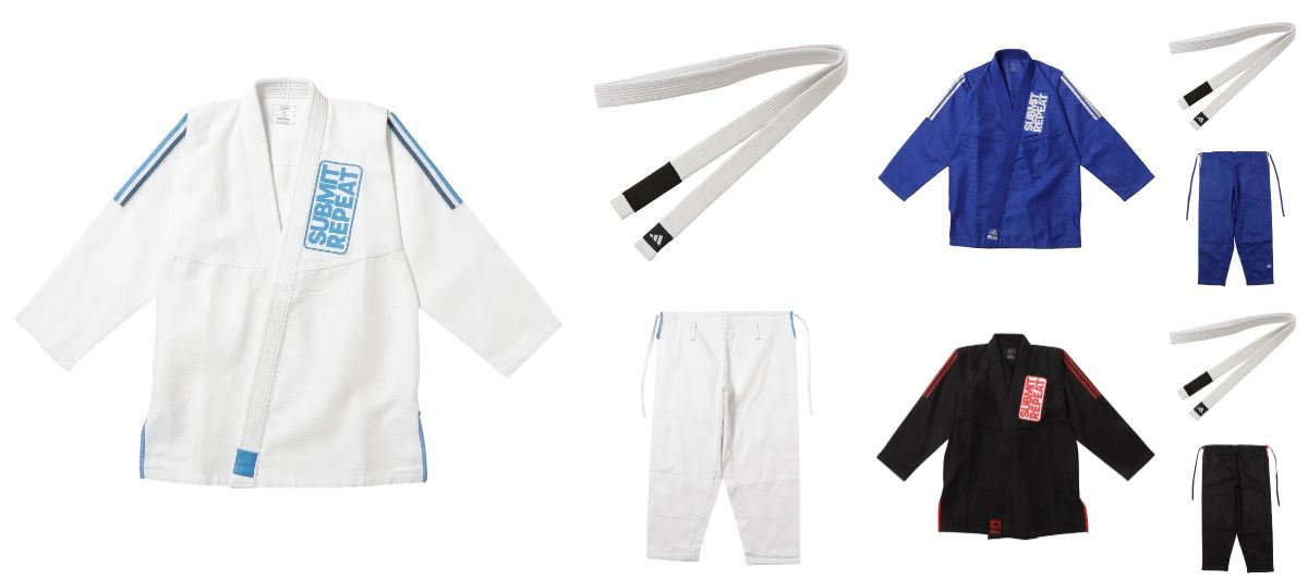 adidas 柔術着 アディゼロ 上下セット 白帯つき JAPANモデル JJ250 //柔術 BJJ 柔術衣 道着 胴衣 送料無料