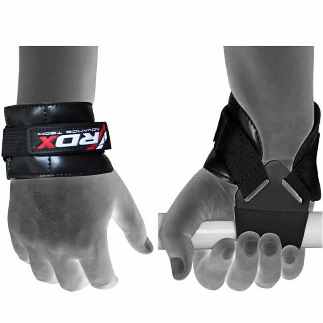 市場 RDX SOLID チンニング STRAPS GYM FOR NO-SLIP WEIGHTLIFTING リバースフックストラップ  ウェイトリフティング HOOK REVERSE W9 GRIP